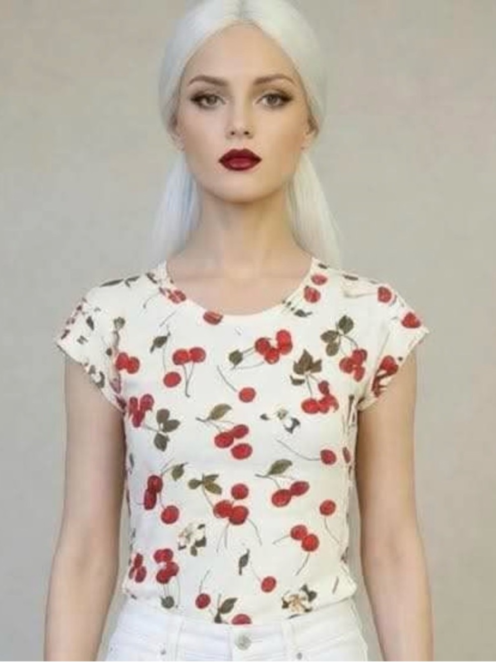 Vintage Dolce & Gabbana Cherries Printed Top